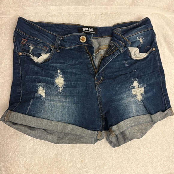 Wax Jean Pants - Wax Jean Short Shorts M